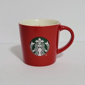 Starbucks 2015 Christmas Red Holiday Espresso Shot Mini Coffee Mug Cup 3 oz.